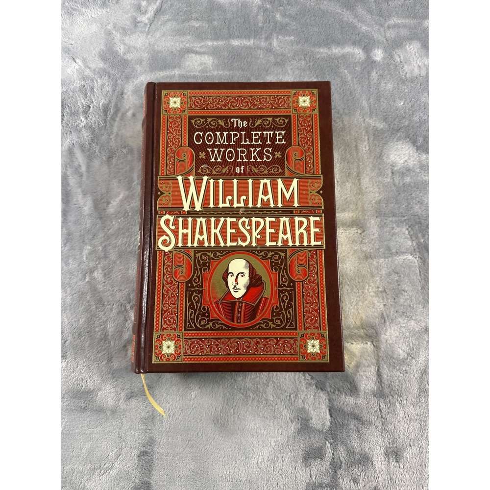 The Complete Works of William Shakespeare Leather Bound Gilded Collectible Book
